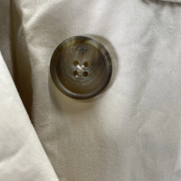 Tory Burch Women’s Polished Poplin Double-Breasted Jacket Size 12 Palestone - Picture 10 of 15